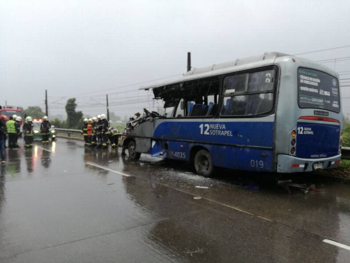 Accidente Entre Taxibus Y Camioneta Deja Al Menos Un Fallecido En La